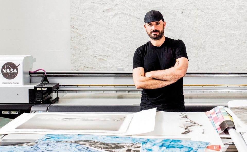 Justin Guariglia in his studio.