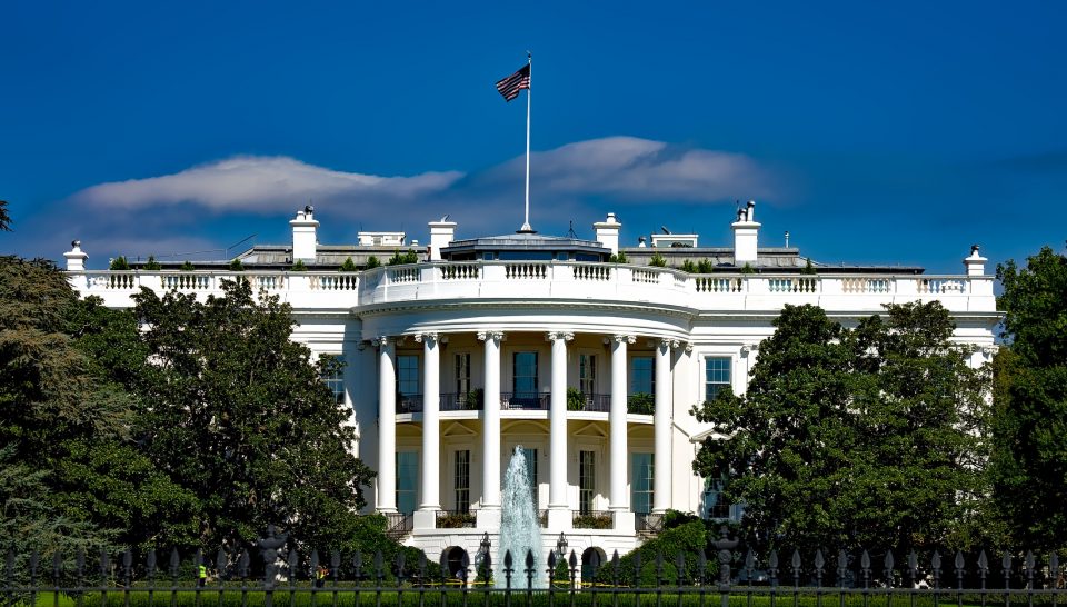 Stock image of the White House.