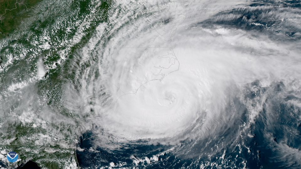 Hurricane Florence landfall