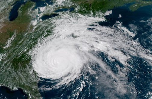 Hurricane Florence landfall map by NOAA