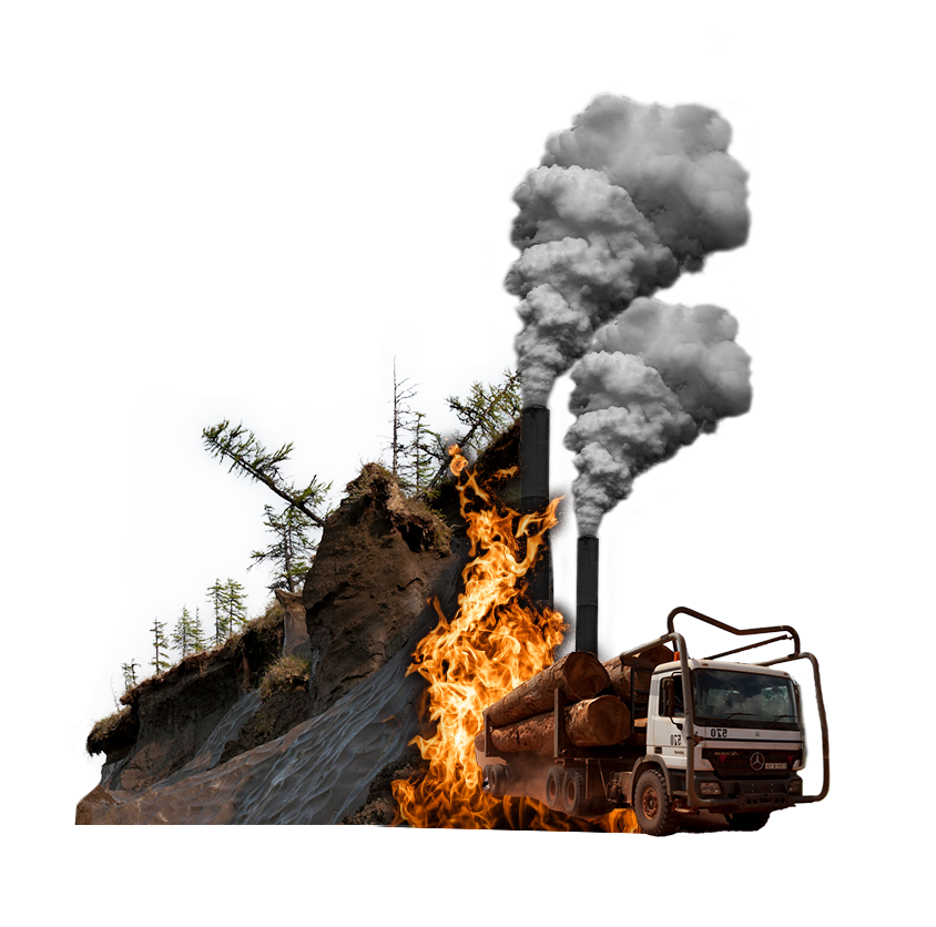permafrost thaw collage
