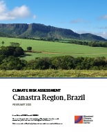 Cover page of the Canastra Region, Brazil risk assessment