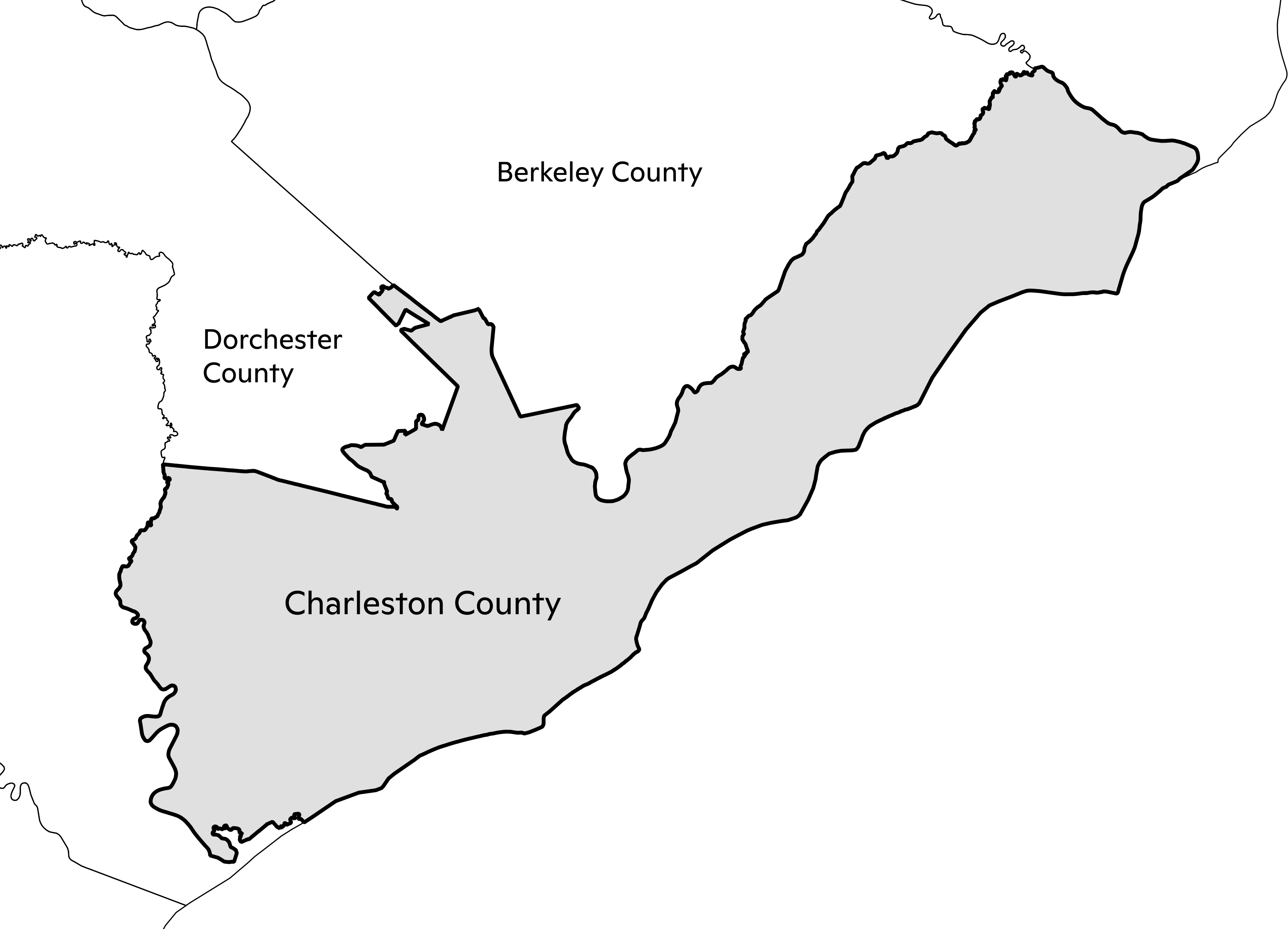 Charleston County location map