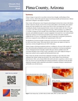Cover page of the Pima County, AZ risk assessment brief
