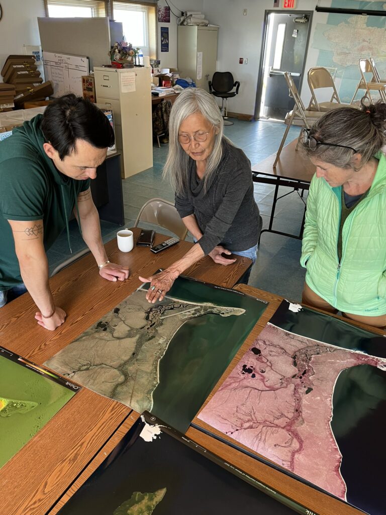 A community trip to chinik alaska involves maps