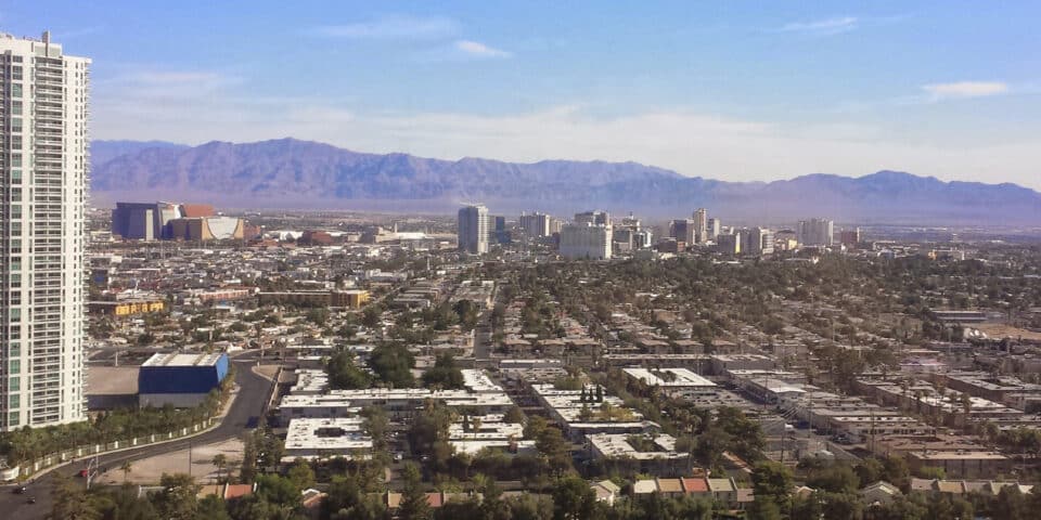 large view of the city of Las Vegas, photo by photo by Marc Watson
