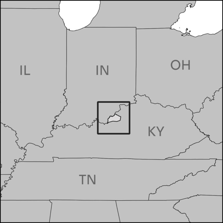 Louisville, Kentucky location map 1