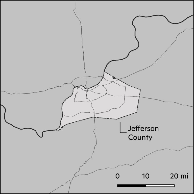 Louisville, Kentucky location map 2