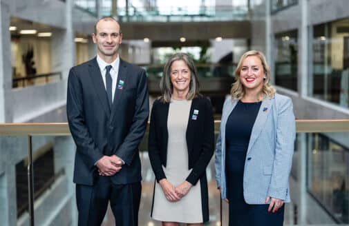 Brendan Rogers, Sue Natali, and Laura Uttley