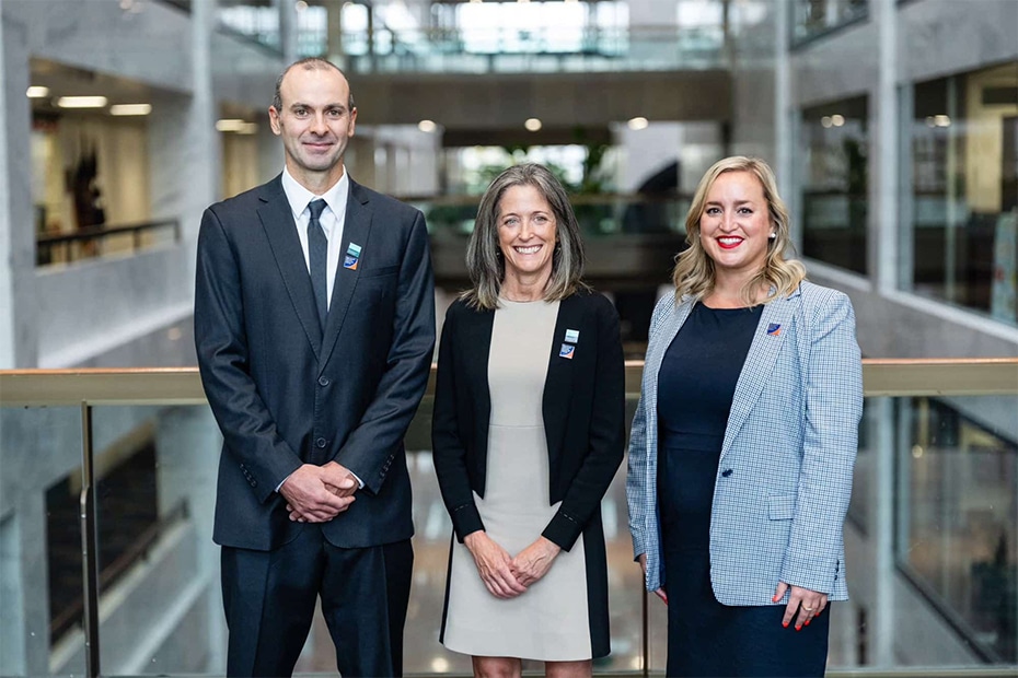 Brendan Rogers, Sue Natali, and Laura Uttley