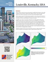 Cover page of the Louisville, KY risk assessment brief