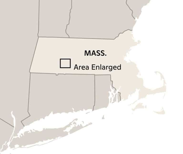 State map with Holyoke location
