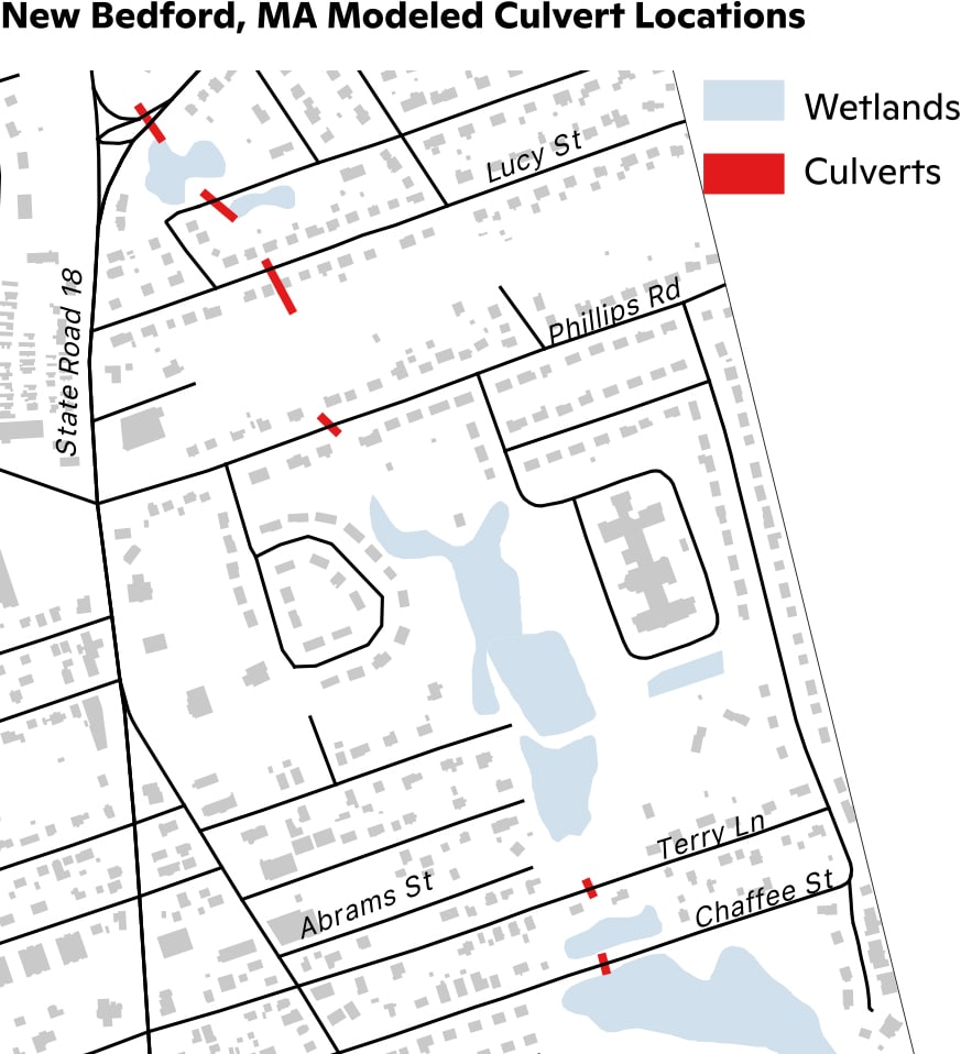 map of culvert locations