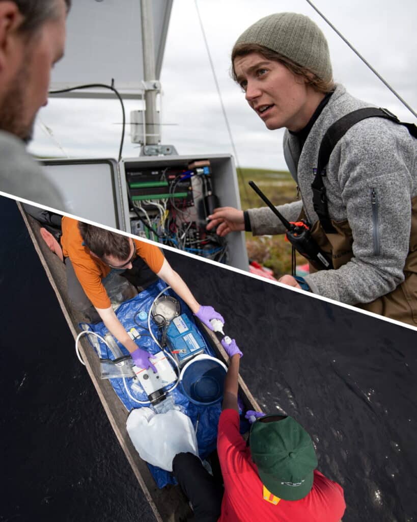 split image with Arctic team and Tropics team