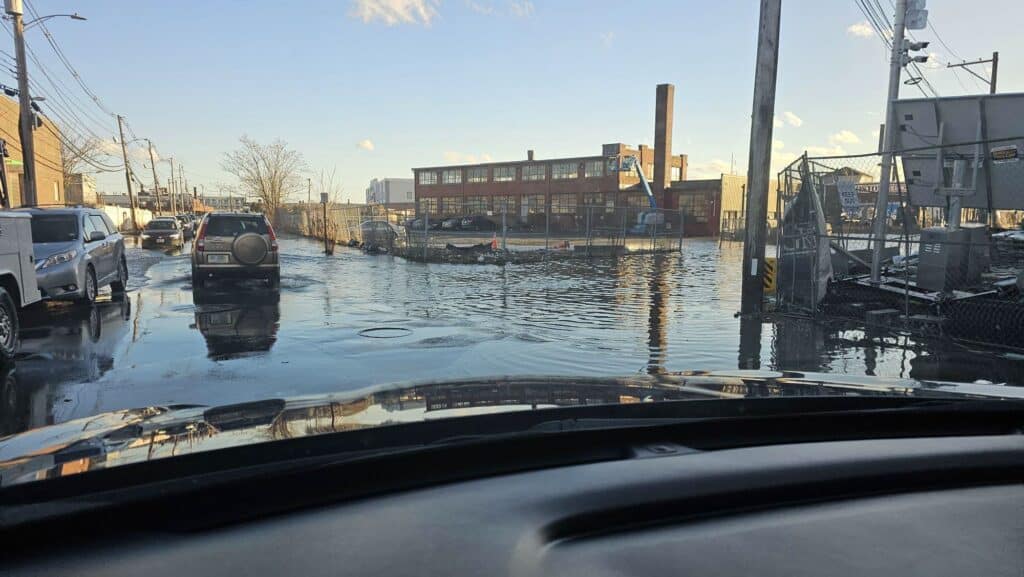 January 13, 2024: Three hours after high tide in Island End River Floodplain.