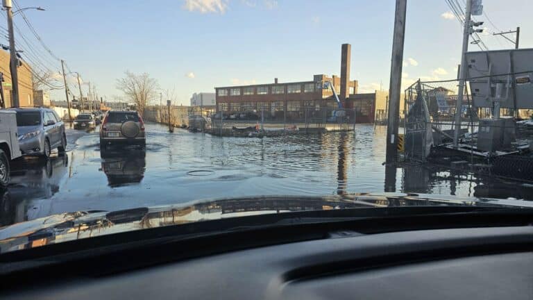 January 13, 2024: Three hours after high tide in Island End River Floodplain.